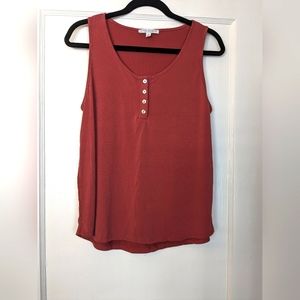 Green Envelope Flowy Tank Top Women's Sz. MEDIUM